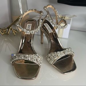 Badgley Mischka Galia Strappy Embelished Sandals